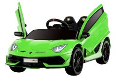 12V Lamborghini Aventador SVJ Verde con Licencia Eléctrico para niños