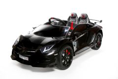 12V Lamborghini Negro con Licencia Biplaza Coche eléctrico para niños