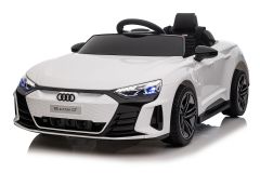 12V Audi RS E-Tron GT Blanco con Licencia Eléctrico para niños